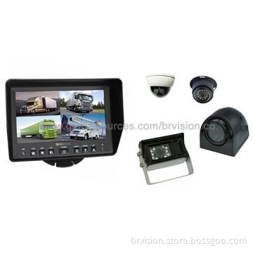 Rear-view Camera System with 7.0-inch New Style Monitor, Super Wide Sun-shield and IR Dome Camera